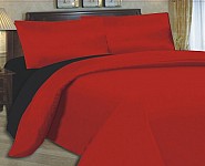 Bed Cover Red Black